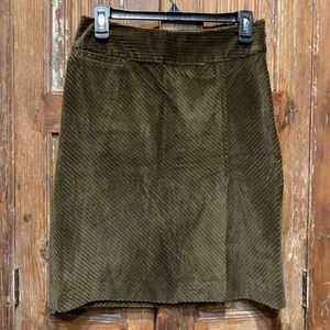 Ann Taylor 100% cotton corduroy skirt, size 2